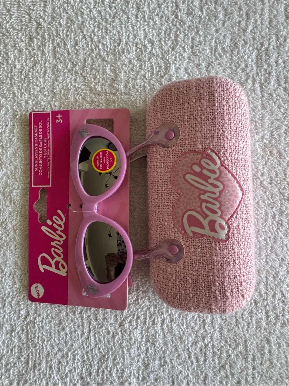 Mattel Barbie Light Pink Cat-Eye Sunglasses with Pink Barbie Case
